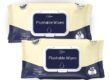 Custom logo biodegradable flushable wipes for care