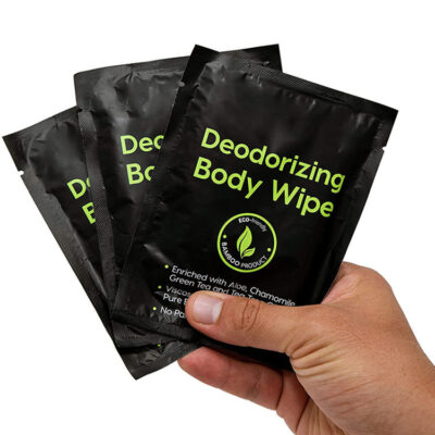 Custom logo biodegradable body care wipes eco us