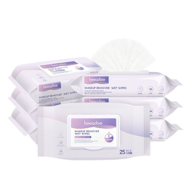 Custom Logo Makeup Wipes (5) Custom logo makeup wipes for cleansing