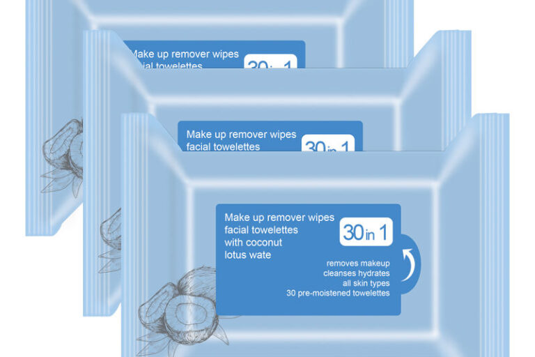 Custom logo makeup wipes for cleansing