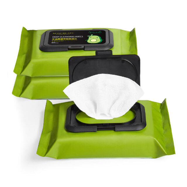 Super soft organic cotton makeup wipes for skin care