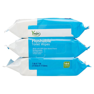Fresh scent biodegradable flushable wipes wholesale